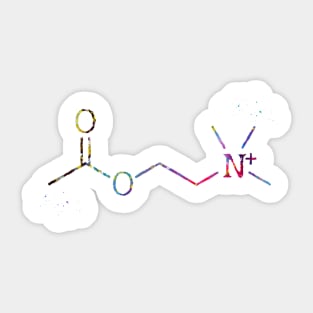 Acetylcholine molecule Sticker